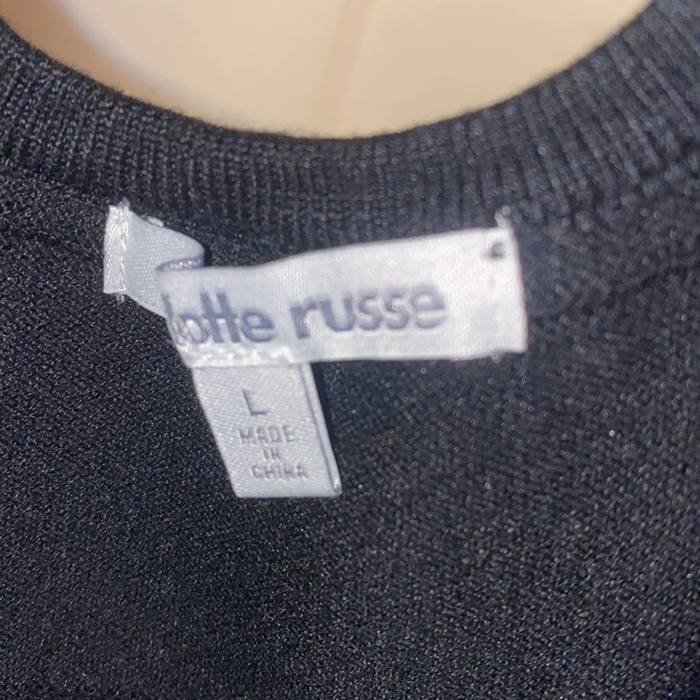 Charlotte Russe Black Large Low Backless Midi Dress - Picture 2 of 7